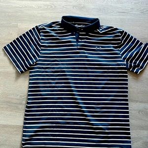 Under Armour Golf Shirt Navy/White Size XL **BRAND NEW